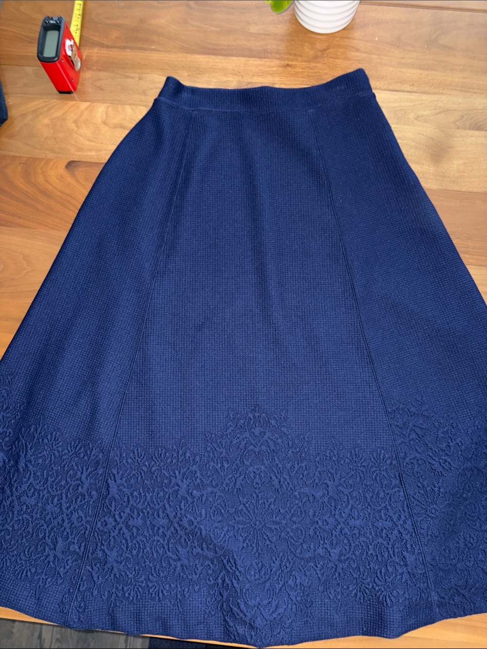 Maeve Anthropologie Women’s Navy A-Line Knit Skirt